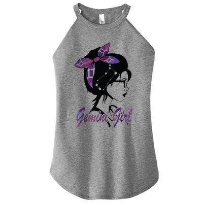 Gemini Girl Birthday Gemini Woman Zodiac Sign Women’s Perfect Tri Rocker Tank