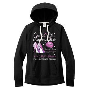 Gemini Girl Birthday Party Horoscope Zodiac Women Girl Women's Fleece Hoodie