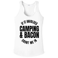 Glamping Glamper Boujee Tents Camper Camping And Bacon Ladies PosiCharge Competitor Racerback Tank