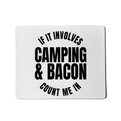 Glamping Glamper Boujee Tents Camper Camping And Bacon Mousepad