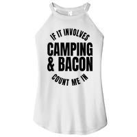 Glamping Glamper Boujee Tents Camper Camping And Bacon Women’s Perfect Tri Rocker Tank