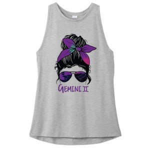 Gemini Girl Birthday Gemini Woman Zodiac Constellation Ladies PosiCharge Tri-Blend Wicking Tank