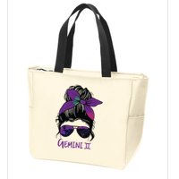 Gemini Girl Birthday Gemini Woman Zodiac Constellation Zip Tote Bag