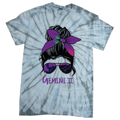 Gemini Girl Birthday Gemini Woman Zodiac Constellation Tie-Dye T-Shirt