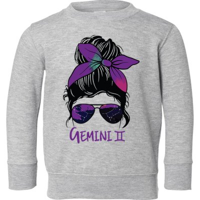 Gemini Girl Birthday Gemini Woman Zodiac Constellation Toddler Sweatshirt