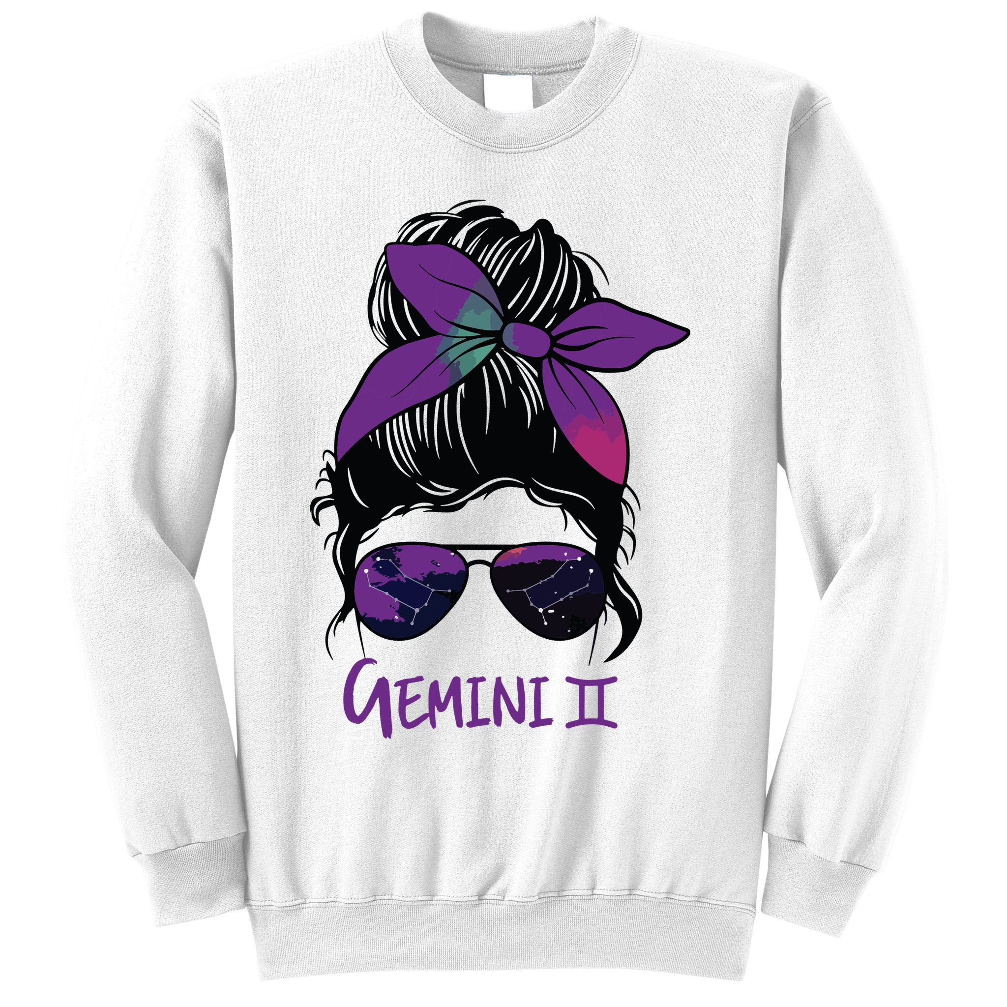 Gemini Girl Birthday Gemini Woman Zodiac Constellation Sweatshirt