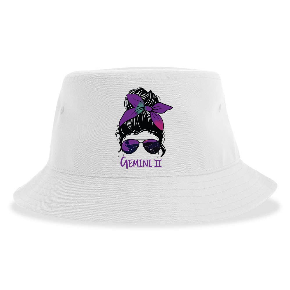 Gemini Girl Birthday Gemini Woman Zodiac Constellation Sustainable Bucket Hat