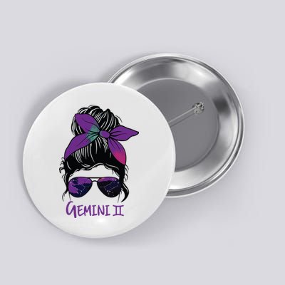 Gemini Girl Birthday Gemini Woman Zodiac Constellation Button
