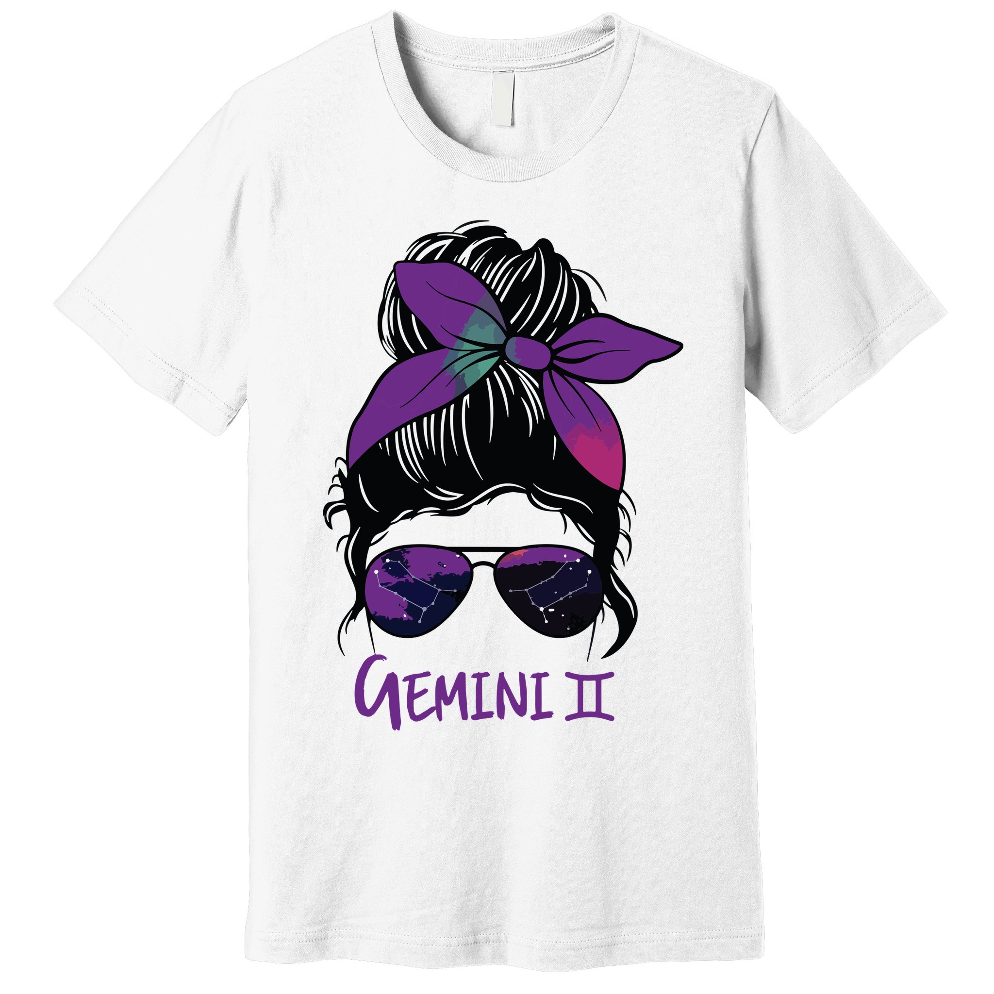 Gemini Girl Birthday Gemini Woman Zodiac Constellation Premium T-Shirt