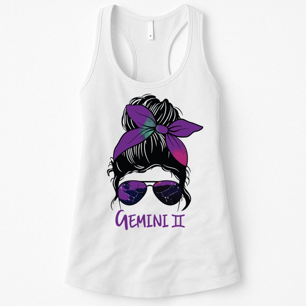 Gemini Girl Birthday Gemini Woman Zodiac Constellation Womens Tank Top