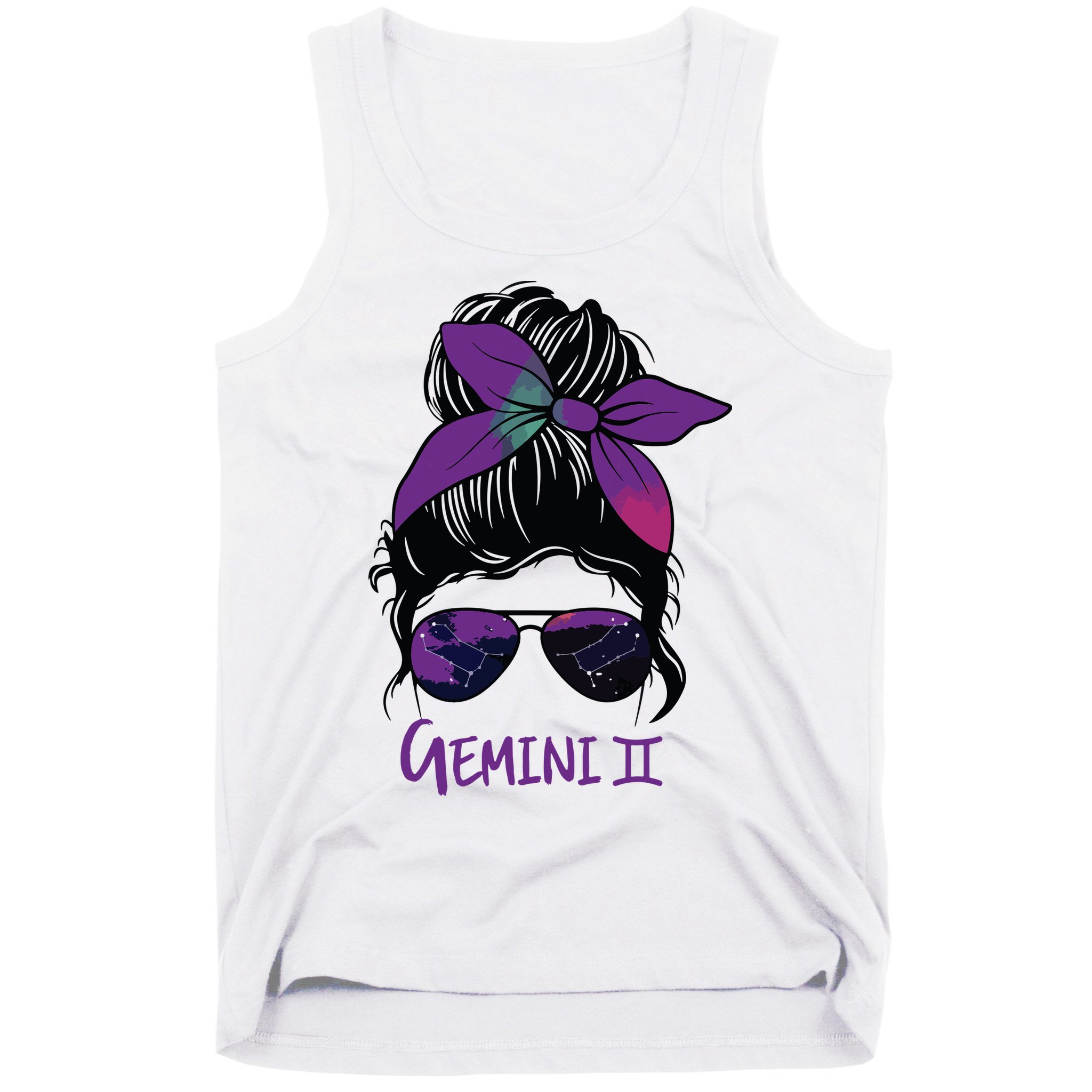 Gemini Girl Birthday Gemini Woman Zodiac Constellation Tank Top