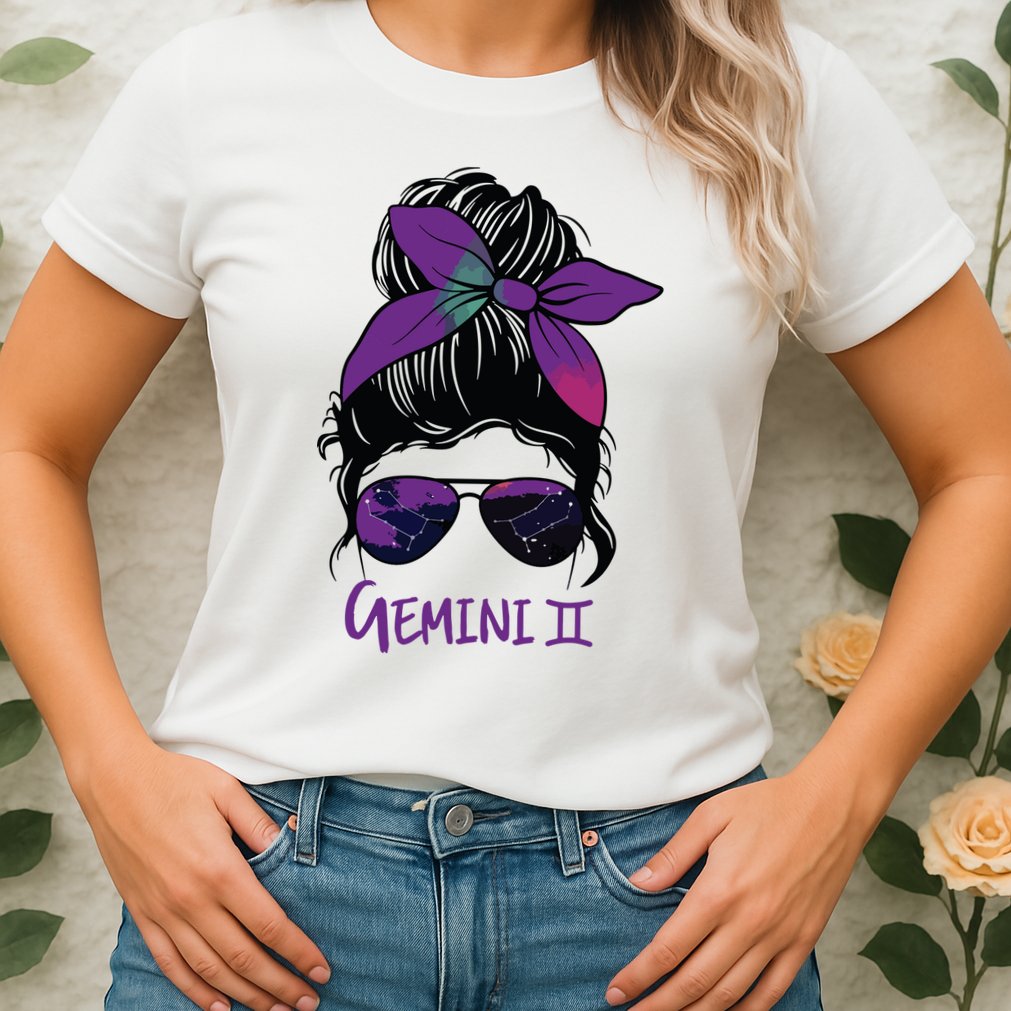 Gemini Girl Birthday Gemini Woman Zodiac Constellation Womens T-Shirt