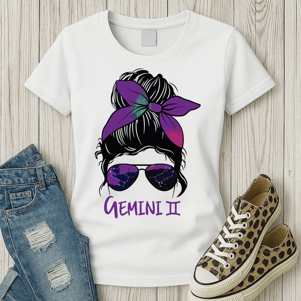 Gemini Girl Birthday Gemini Woman Zodiac Constellation Womens T-Shirt