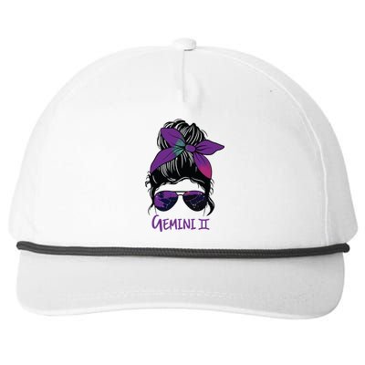 Gemini Girl Birthday Gemini Woman Zodiac Constellation Snapback Five-Panel Rope Hat