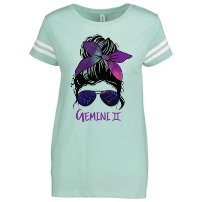 Gemini Girl Birthday Gemini Woman Zodiac Constellation Enza Ladies Jersey Football T-Shirt