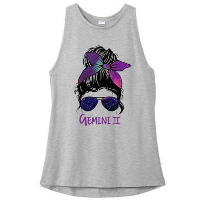 Gemini Girl Birthday Gemini Woman Zodiac Constellation Ladies PosiCharge Tri-Blend Wicking Tank