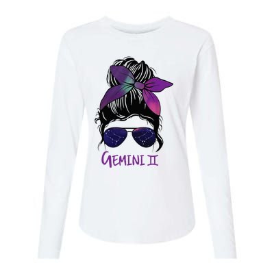 Gemini Girl Birthday Gemini Woman Zodiac Constellation Womens Cotton Relaxed Long Sleeve T-Shirt