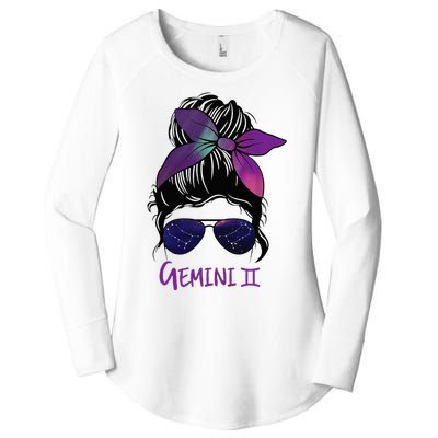 Gemini Girl Birthday Gemini Woman Zodiac Constellation Women's Perfect Tri Tunic Long Sleeve Shirt