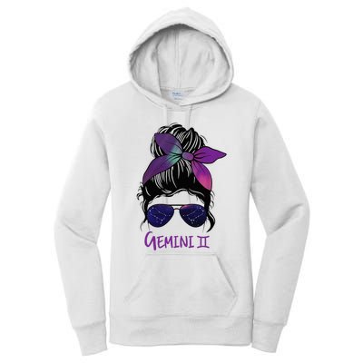 Gemini Girl Birthday Gemini Woman Zodiac Constellation Women's Pullover Hoodie