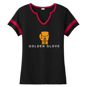 Golden Glove Boxing Motivation Ladies Halftime Notch Neck Tee