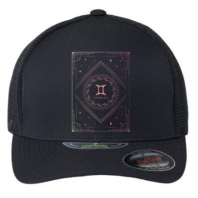 Girl Gemini Birthday Present Women Zodiac Sign Gemini Flexfit Unipanel Trucker Cap