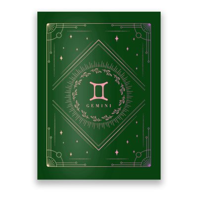 Girl Gemini Birthday Present Women Zodiac Sign Gemini Poster