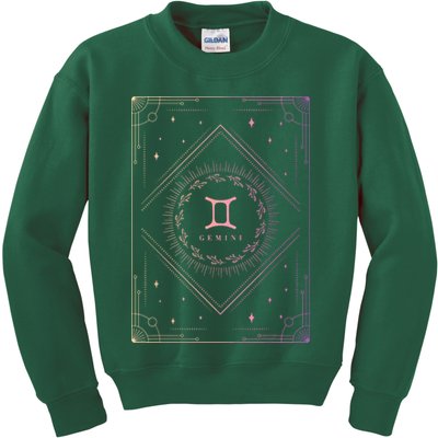 Girl Gemini Birthday Present Women Zodiac Sign Gemini Kids Sweatshirt