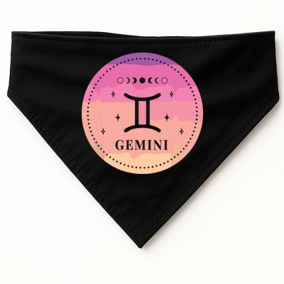 Girl Gemini Birthday Present Women Zodiac Sign Gemini USA-Made Doggie Bandana