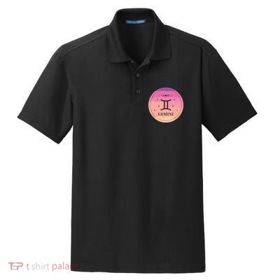 Girl Gemini Birthday Present Women Zodiac Sign Gemini Dry Zone Grid Polo