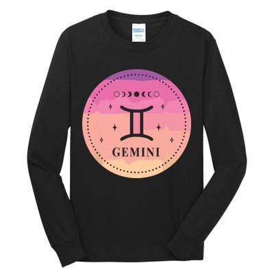 Girl Gemini Birthday Present Women Zodiac Sign Gemini Tall Long Sleeve T-Shirt