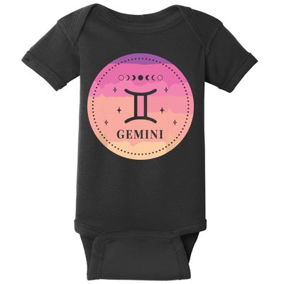 Girl Gemini Birthday Present Women Zodiac Sign Gemini Baby Bodysuit