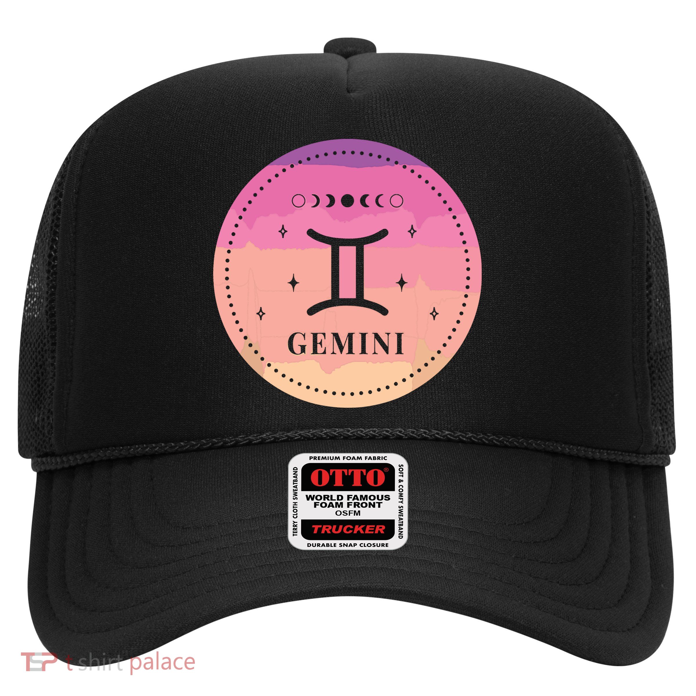 Girl Gemini Birthday Present Women Zodiac Sign Gemini Trucker Hat