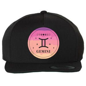 Girl Gemini Birthday Present Women Zodiac Sign Gemini Wool Snapback Cap