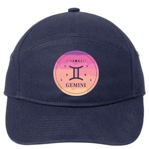 Girl Gemini Birthday Present Women Zodiac Sign Gemini 7-Panel Snapback Hat