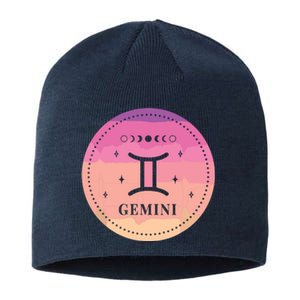 Girl Gemini Birthday Present Women Zodiac Sign Gemini Sustainable Beanie