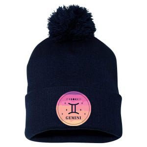 Girl Gemini Birthday Present Women Zodiac Sign Gemini Pom Pom 12in Knit Beanie