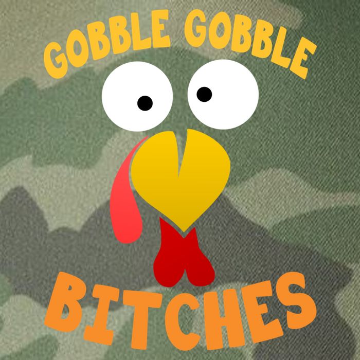 Gobble Gobble Bitches Funny Turkey Face Cool Gift Legacy Tie Dye Trucker Hat