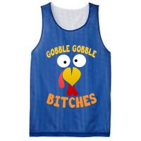 Gobble Gobble Bitches Funny Turkey Face Cool Gift Mesh Reversible Basketball Jersey Tank