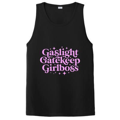 Gaslight GateKeep Boss Funny Meme Feminist Ironic Babe PosiCharge Competitor Tank