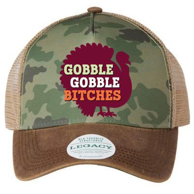 Gobble Gobble Bitches Thanksgiving Turkey Virginia Tech Hokies VT Legacy Tie Dye Trucker Hat
