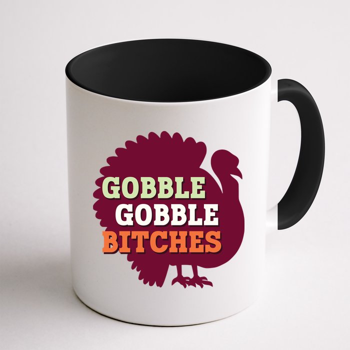 Gobble Gobble Bitches Thanksgiving Turkey Virginia Tech Hokies VT Mug