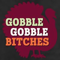Gobble Gobble Bitches Thanksgiving Turkey Virginia Tech Hokies VT 25L Jumbo Tote