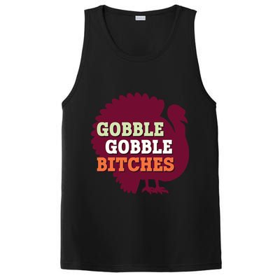 Gobble Gobble Bitches Thanksgiving Turkey Virginia Tech Hokies VT PosiCharge Competitor Tank