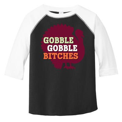 Gobble Gobble Bitches Thanksgiving Turkey Virginia Tech Hokies VT Toddler Fine Jersey T-Shirt