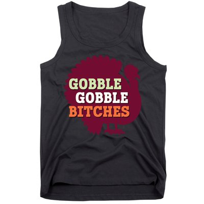 Gobble Gobble Bitches Thanksgiving Turkey Virginia Tech Hokies VT Tank Top
