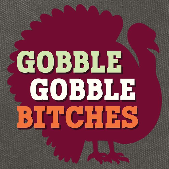 Gobble Gobble Bitches Thanksgiving Turkey Virginia Tech Hokies VT Cotton Canvas Backpack