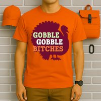 Gobble Gobble Bitches Thanksgiving Turkey Virginia Tech Hokies VT T-Shirt