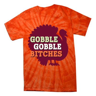Gobble Gobble Bitches Thanksgiving Turkey Virginia Tech Hokies VT Tie-Dye T-Shirt