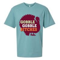 Gobble Gobble Bitches Thanksgiving Turkey Virginia Tech Hokies VT Sueded Cloud Jersey T-Shirt