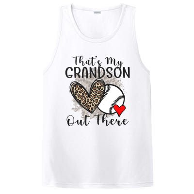 Grandma Grandpa Baseball Funny ThatS My Grandson Out There PosiCharge Competitor Tank